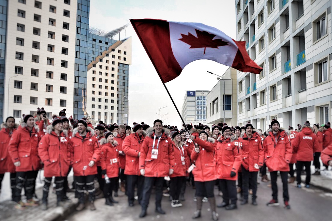 Team Canada in Almaty, Kazakhstan for the 2017 Winter Universiade Games