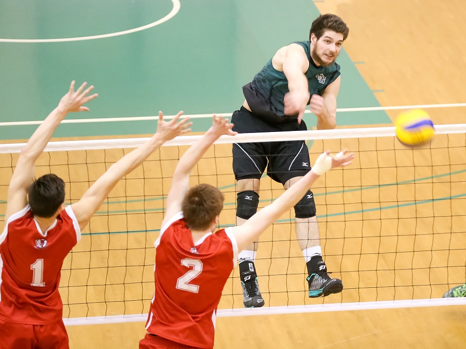 5th PLACE CIS men’s volleyball championship: Host-Huskies top Lions to win consolation final