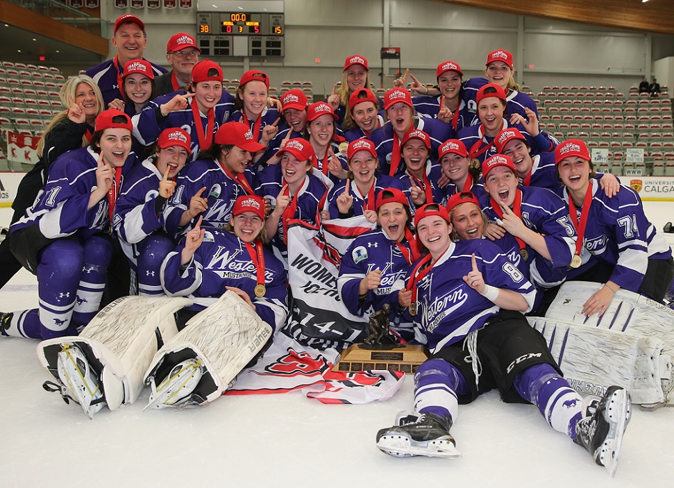 FINAL CIS women’s hockey championship: Western upsets McGill to capture first-ever CIS title