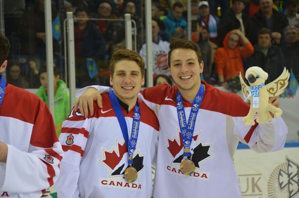 Canada claimed its third medal of the 28th Winter Universiade on Wednesday thanks to a third-place finish in men’s hockey on the 12th and final day of competition at the biennial FISU Games