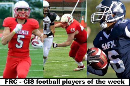 FRC - CIS football players of the week (#8): AUS standouts sweep national honours