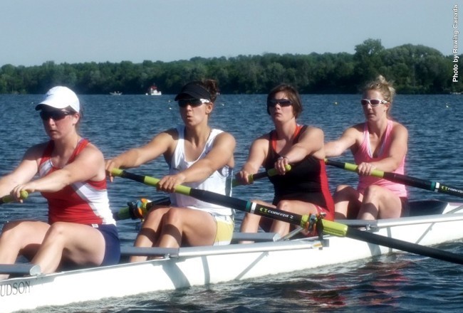 Des Roche (Far right) will represent Canada in rowing this summer in South Korea