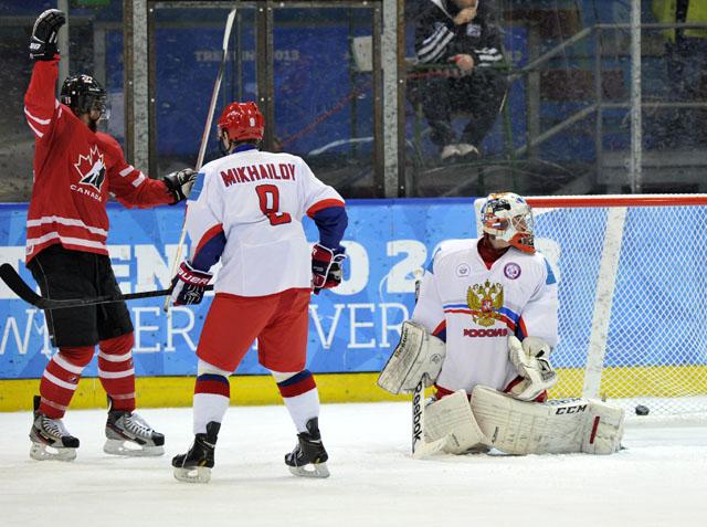 Winter Universiade men’s hockey Canada edges defending champ Russia, to play for gold on Saturday