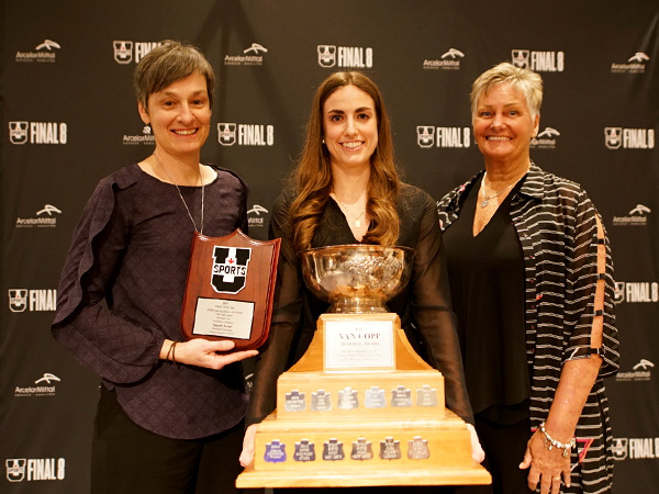 Danielle Boiago, a fifth-year guard from the McMaster Marauders, was named the 2017 U SPORTS Women’s Basketball Player of the Year, Wednesday night.