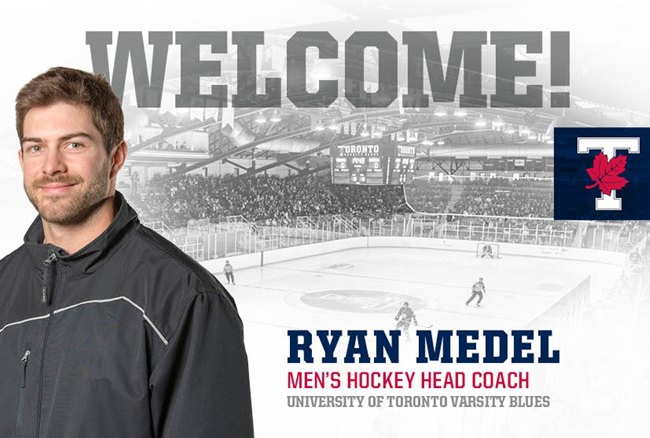Ryan Medel named Varsity Blues men's hockey coach