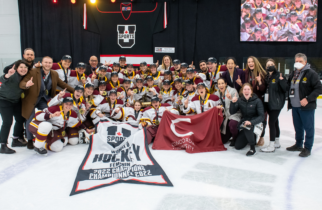 2022 U SPORTS Cavendish Farms Women’s Hockey Championship Gold Medal Game: Concordia sinks Lakers, captures first Golden Path Trophy since 1999